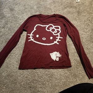 hello kitty red long sleeve shirt